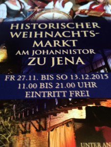 Historischer Weihnachtsmark Jena